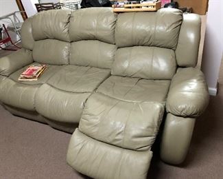reclining leather sofa