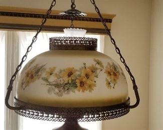 Vintage Hanging Hurricane Lamp Light