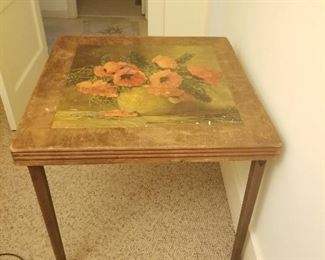 Wood Card Table