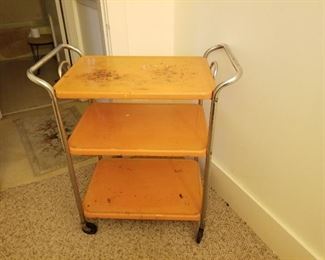 Vintage Metal Utility Cart