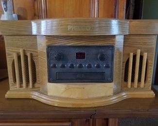 Philco Turntable, CD, and Cassette Player