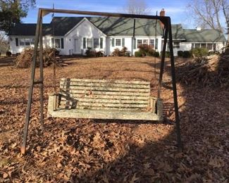 Wood Swing and Iron Swing Stand