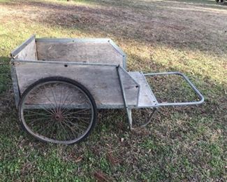 Vintage Cart with Bicycle Tires