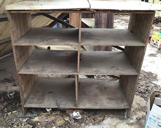 Outdoor Wood Shelves