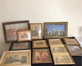 Large Assortment of Vintage Framed Photos