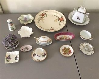 Assortment Porcelain Plates and Cups