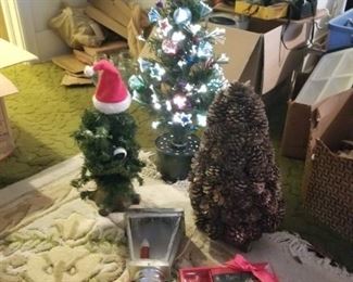 Assortment of Small Christmas Trees