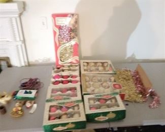 Vintage Garland and Ornaments