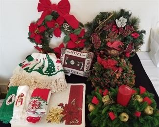 Assortment of Christmas Wreaths and Much More