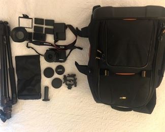 Entire set with carrying case
