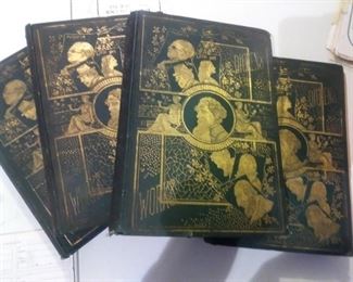 Volumes 1-4 of Dickens works