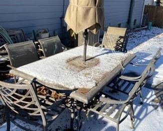 Patio set table with six chairs https://ctbids.com/#!/description/share/313126