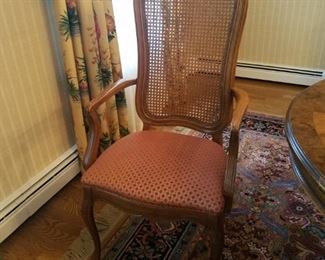 Fine cane back chairs 