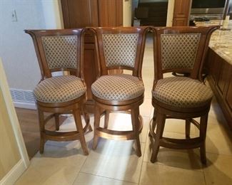 Set of three Bausman Company. High Quality Bar Stools