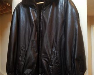 Fine Leather and Mink reversible ladies jacket 