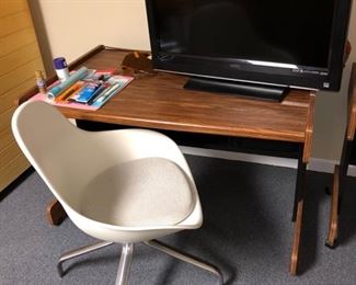 Desk and chair (TV sold)