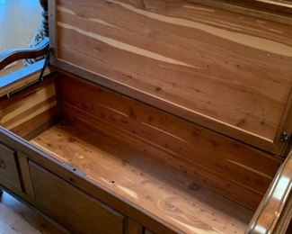 #29	Solid wood cedar chest/bench 48"x21"20"	 $75.00 
