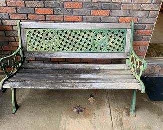 #55	Green park bench 49" L	 $25.00 
