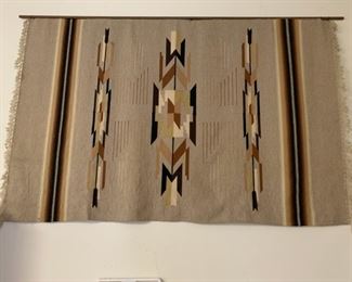 #64	Handmade woven rug/wall hanging 47"x72"	 $40.00 
