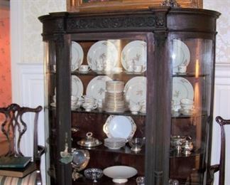 Late 1800's glass china cabinet
