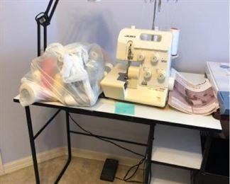 Juki Sewing Machine -table- lamp and thread https://ctbids.com/#!/description/share/315848