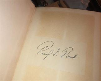 Pearl Buck Signed Book