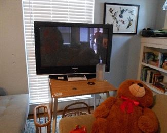 Samsung TV, drop down leave table, etc.