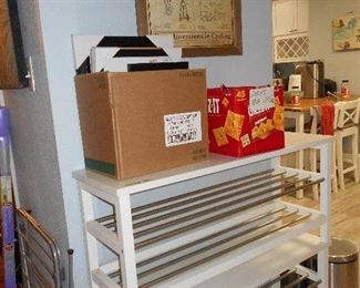 shoe racks, picture, etc.