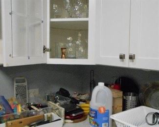KItchen items, glass ware, etc.