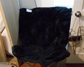 fluffy fold up chair