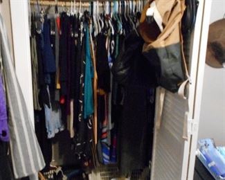 ladies clothing, handbags, etc.