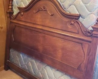 Thomasville headboard, queen mattress set