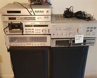 Curtis Mathis am/fm Stereo, equalizer, cassette player, speakers, record player