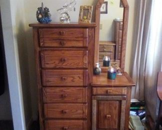 Harrison chest with side table/mirror