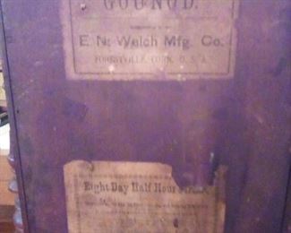 back of GOUNOD clock