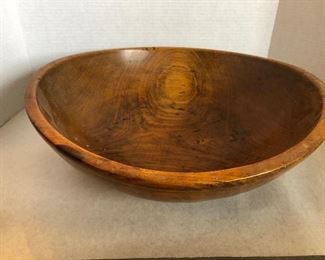Early wooden dough bowl 