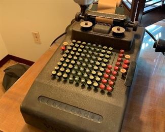 Vintage adding machine