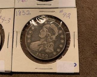 1800's Capped Bust SILVER Half Dollars