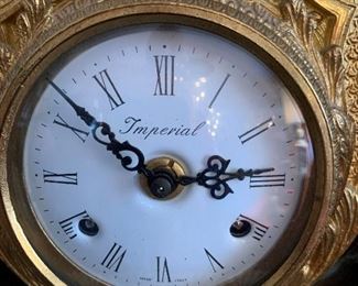 Italian Imperial Garniture Clock with Candlesticks