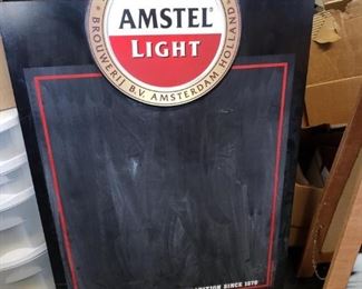Amstel Light Double sided sandwich board A-frame chalkboard