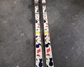 Vintage Mickey Mouse K2 Marker #M46 Sintered competition base skis Made in USA