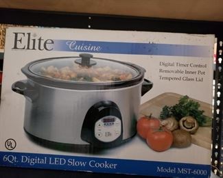 Elite Cuisine # MST_6000 6 qt Digital LED slow cooker