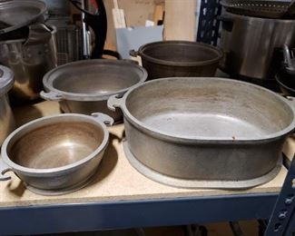 4 Assorted Cast Aluminum Guardian Service cookware 