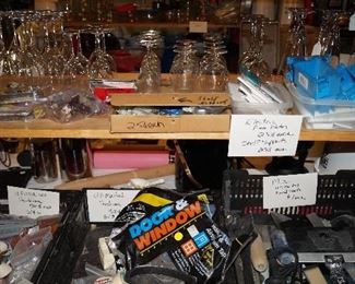 hard ware, tools, electric face plates,