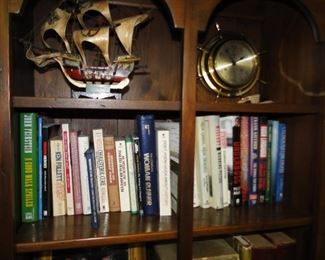 Many sports books and yearbooks