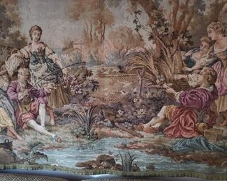 Large tapestry with the rod purchased in Europe.  Couch is also available