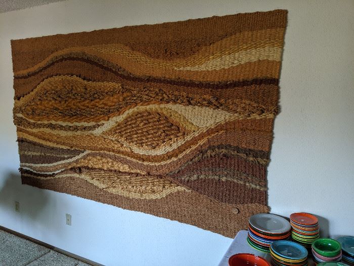 This is an original Romeo Reyna Fiber Tapestry!  