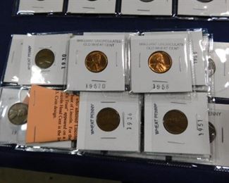 Wheat cent pennies