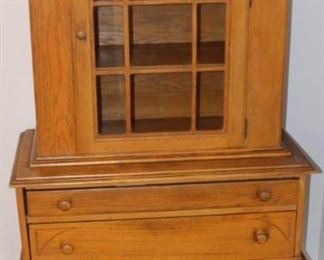 Oak china cabinet.  
