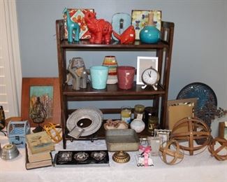 Lots of decorative  items.  